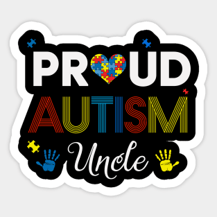 Proud Autism Uncle Sticker